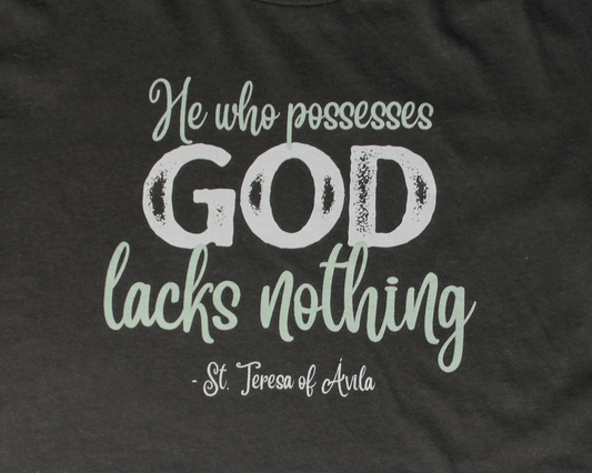 St Teresa of Avila T-Shirt - Dark Heather Gray