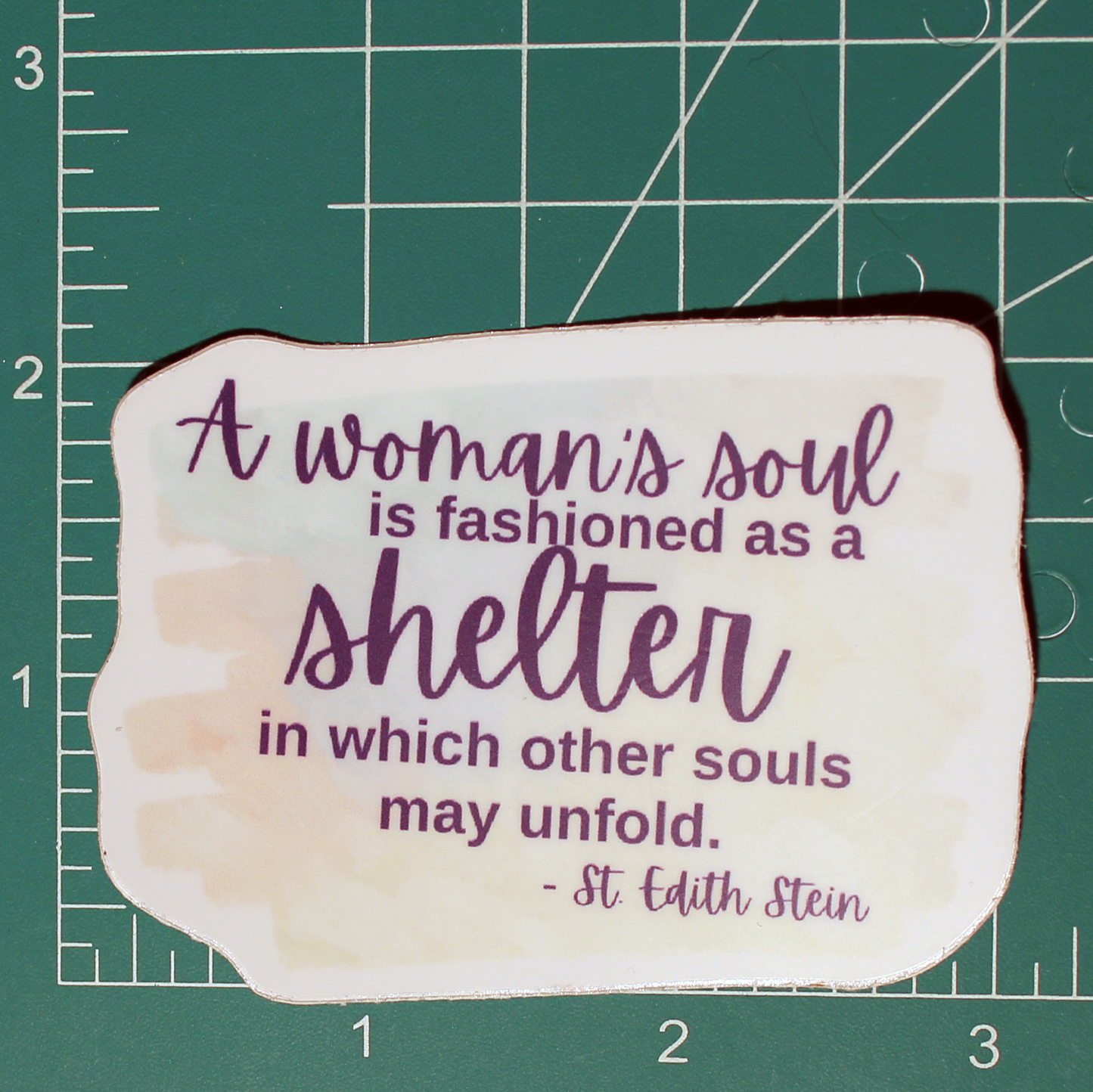 St Edith Stein Shelter Sticker - 3"