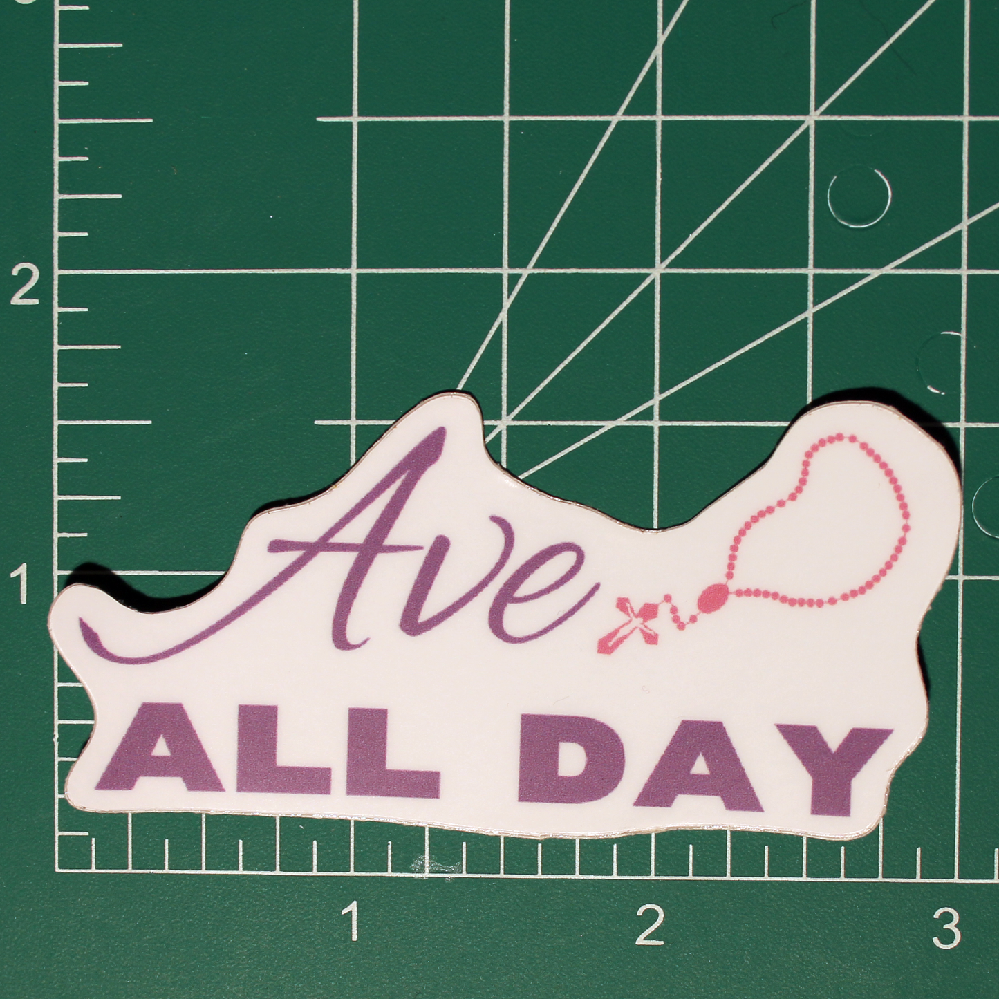 Ave All Day Sticker (Pink & Purple) - 3"