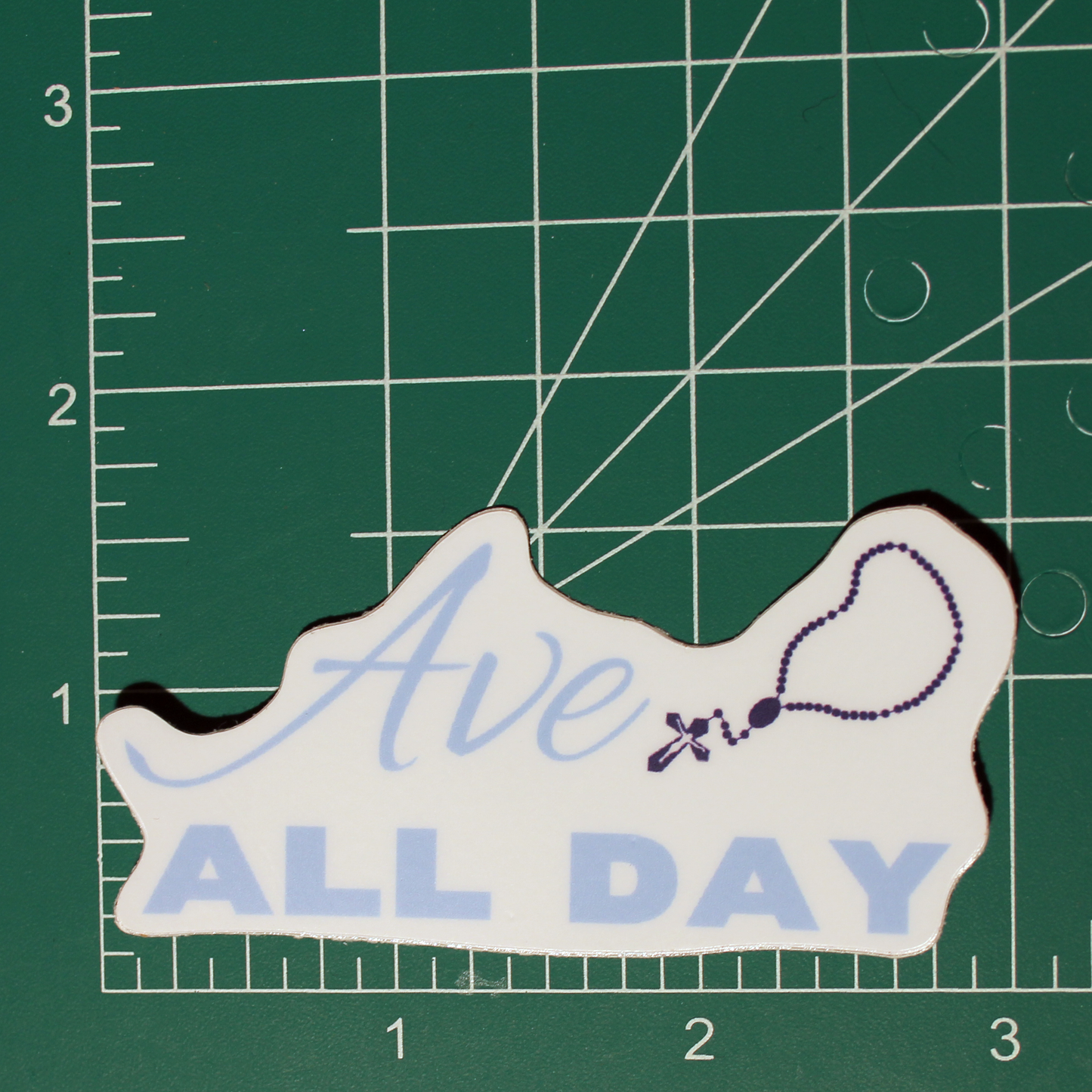 Ave All Day Sticker (Blue) - 3"