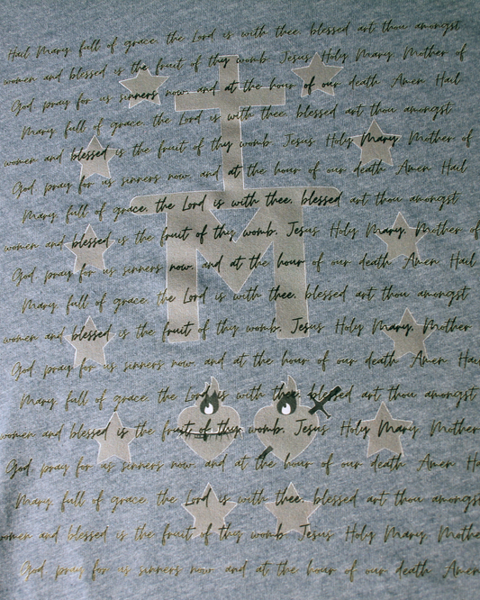 Miraculous Medal/Hail Mary T-Shirt (Slate)