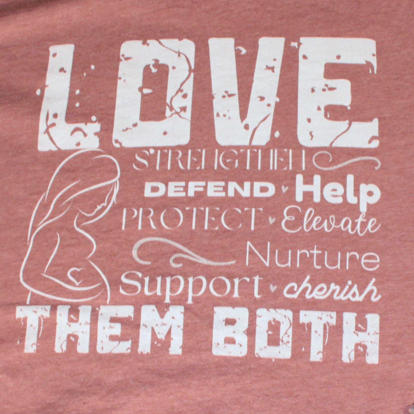 Love Them Both T-Shirt - Heather Mauve