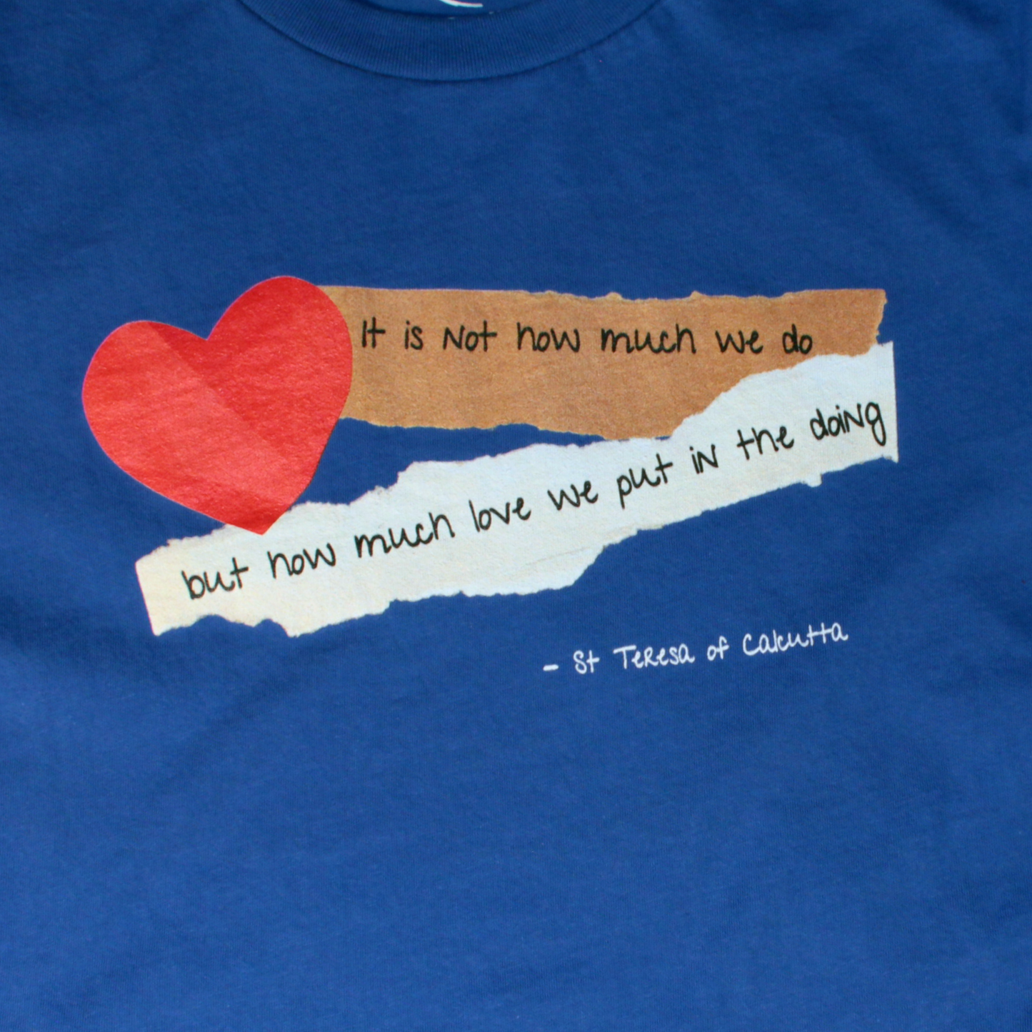 St Teresa of Calcutta T-Shirt - Royal Blue