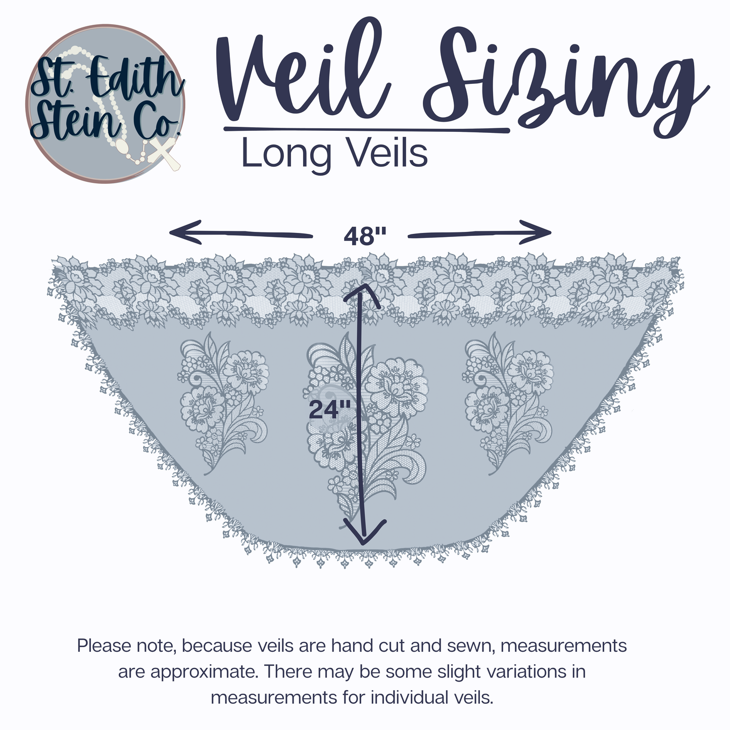 Purple/Lavender Long Length Chapel Veil/Mantilla