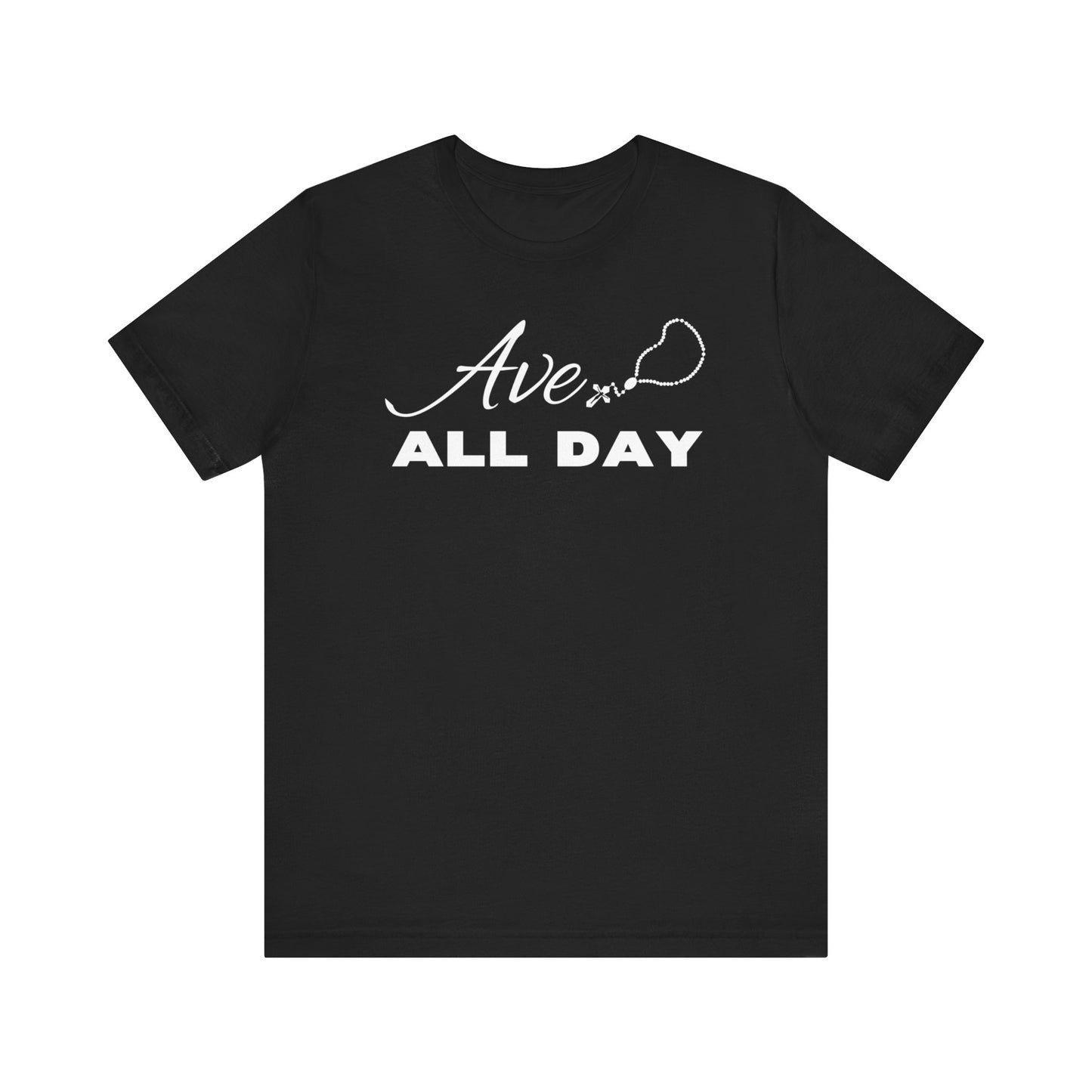 Ave All Day T-Shirt (Classic Fit) (White Text)