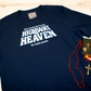 St Carlos Acutis Highway to Heaven T-Shirt (Navy Blue)