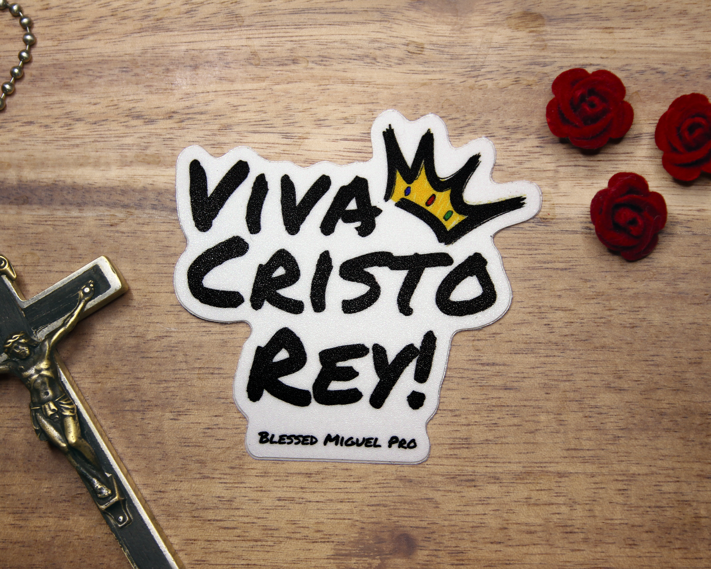 Blessed Miguel Pro - Viva Cristo Rey! Sticker - 2.5"