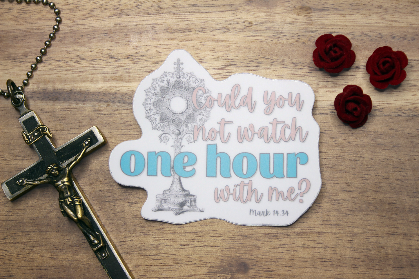 Adoration/Mark 14:34 Sticker - 3"