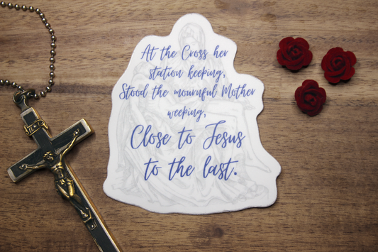 Stabat Mater/La Pieta Sticker - 3"
