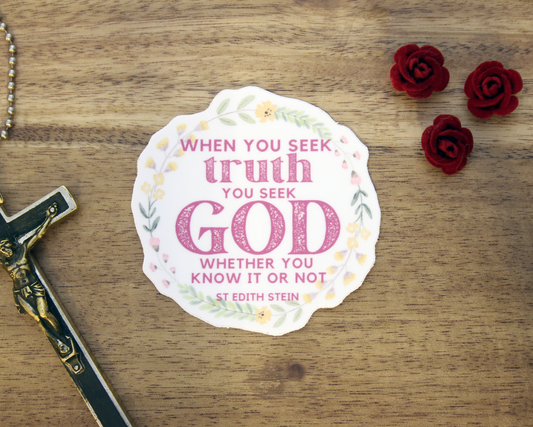 St Edith Stein Truth Sticker - 2.5"