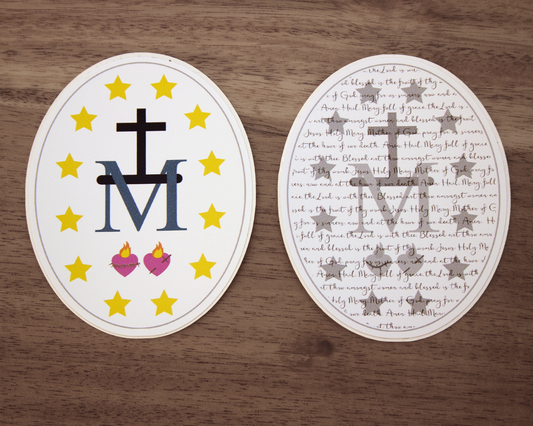 3" Catholic Sticker 2-Pack - Miraculous Medal