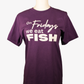 On Fridays We Eat Fish T-Shirt - Purple