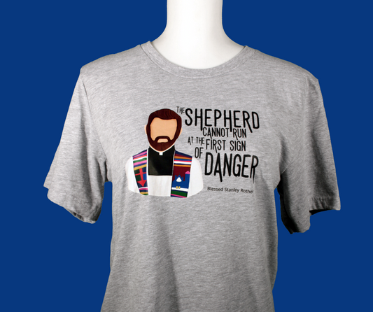 Blessed Stanley Rother T-Shirt - Grey Heather