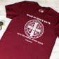 St Benedict Medal T-Shirt - Maroon