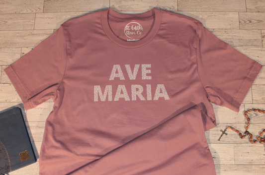 Ave Maria T-Shirt - Orchid