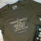 St Ignatius of Loyola T-Shirt - To Conquer Himself - Military Green