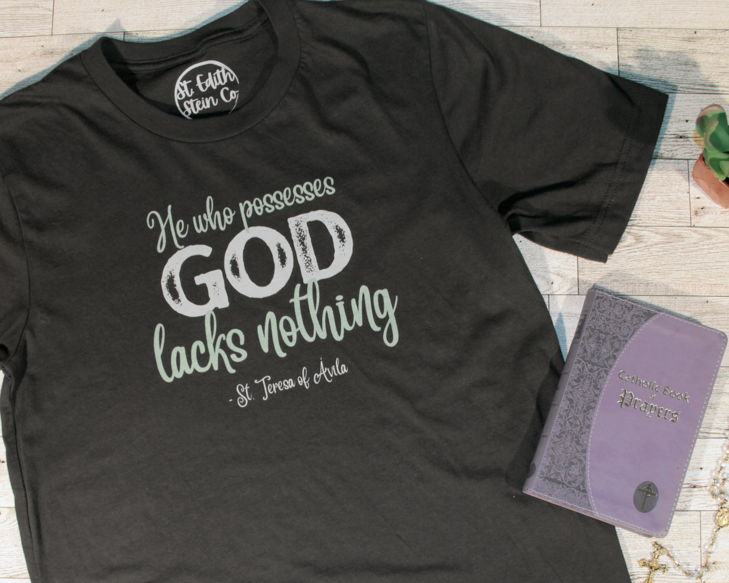 St Teresa of Avila T-Shirt - Dark Heather Gray