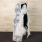 White Embroidered Rectangle Chapel Veil/Mantilla w/Fauna Design