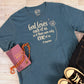 St Augustine - God Loves Each of Us T-Shirt (Deep Teal)