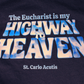 St Carlos Acutis Highway to Heaven T-Shirt (Navy Blue)