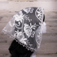Silver Small D-Shaped Chapel Veil/Mantilla