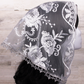 Silver Small D-Shaped Chapel Veil/Mantilla