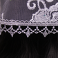Silver Small D-Shaped Chapel Veil/Mantilla