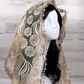 Gold Embroidered Rectangle Chapel Veil/Mantilla