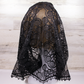 Black Infinity Chapel Veil/Mantilla