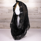 Black Infinity Chapel Veil/Mantilla