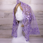 Purple/Lavender Large D-Shaped Chapel Veil/Mantilla