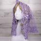 Purple/Lavender Large D-Shaped Chapel Veil/Mantilla