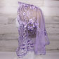 Purple/Lavender Large D-Shaped Chapel Veil/Mantilla
