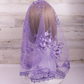 Purple/Lavender Infinity Chapel Veil/Mantilla