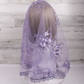Purple/Lavender Infinity Chapel Veil/Mantilla
