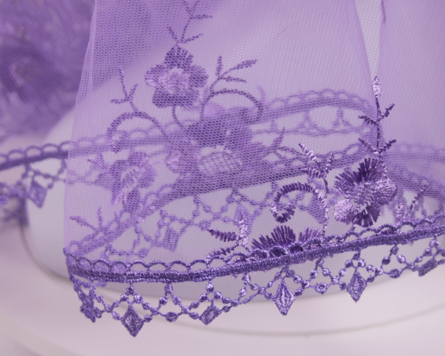 Purple/Lavender Infinity Chapel Veil/Mantilla