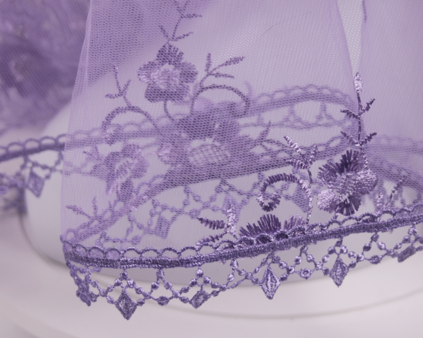 Purple/Lavender Infinity Chapel Veil/Mantilla