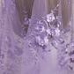 Purple/Lavender Infinity Chapel Veil/Mantilla