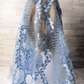 Light Blue Lace Infinity Chapel Veil/Mantilla
