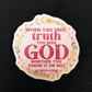 St Edith Stein Truth Sticker - 2.5"