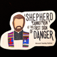 Blessed Stanley Rother "Shepherd Cannot Run" Sticker - 3"