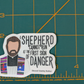 Blessed Stanley Rother "Shepherd Cannot Run" Sticker - 3"