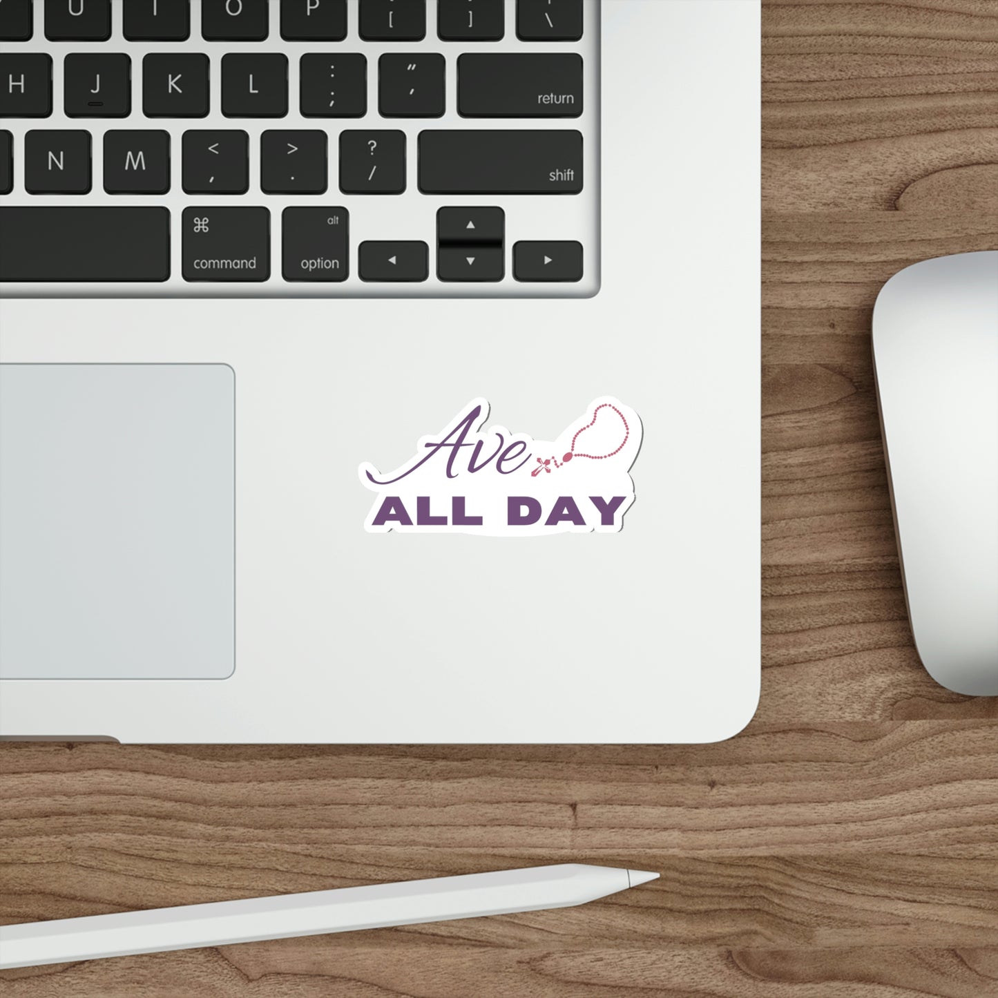 Ave All Day Die-Cut Vinyl Sticker (3" Pink and Purple)